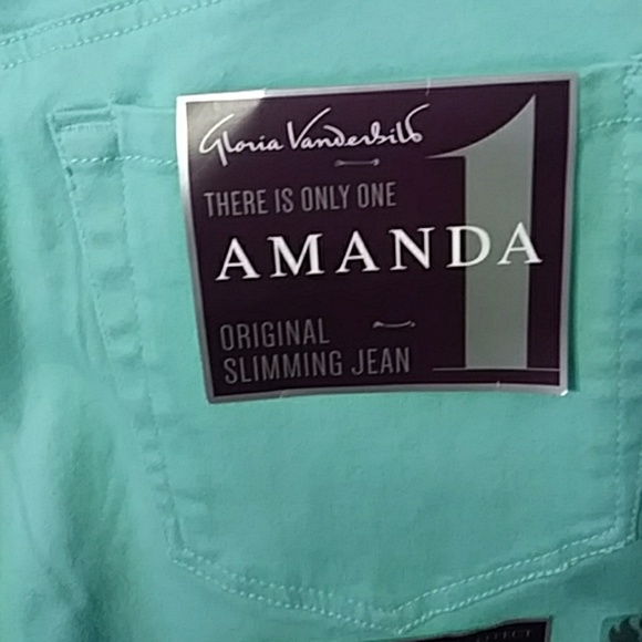 ❤FinalSale*Gorgeous Nwt Aqua Blue Slimming Jeans - Picture 5 of 6